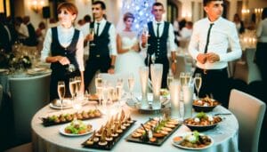 cateringdiensten voor trouwfeest kiezen